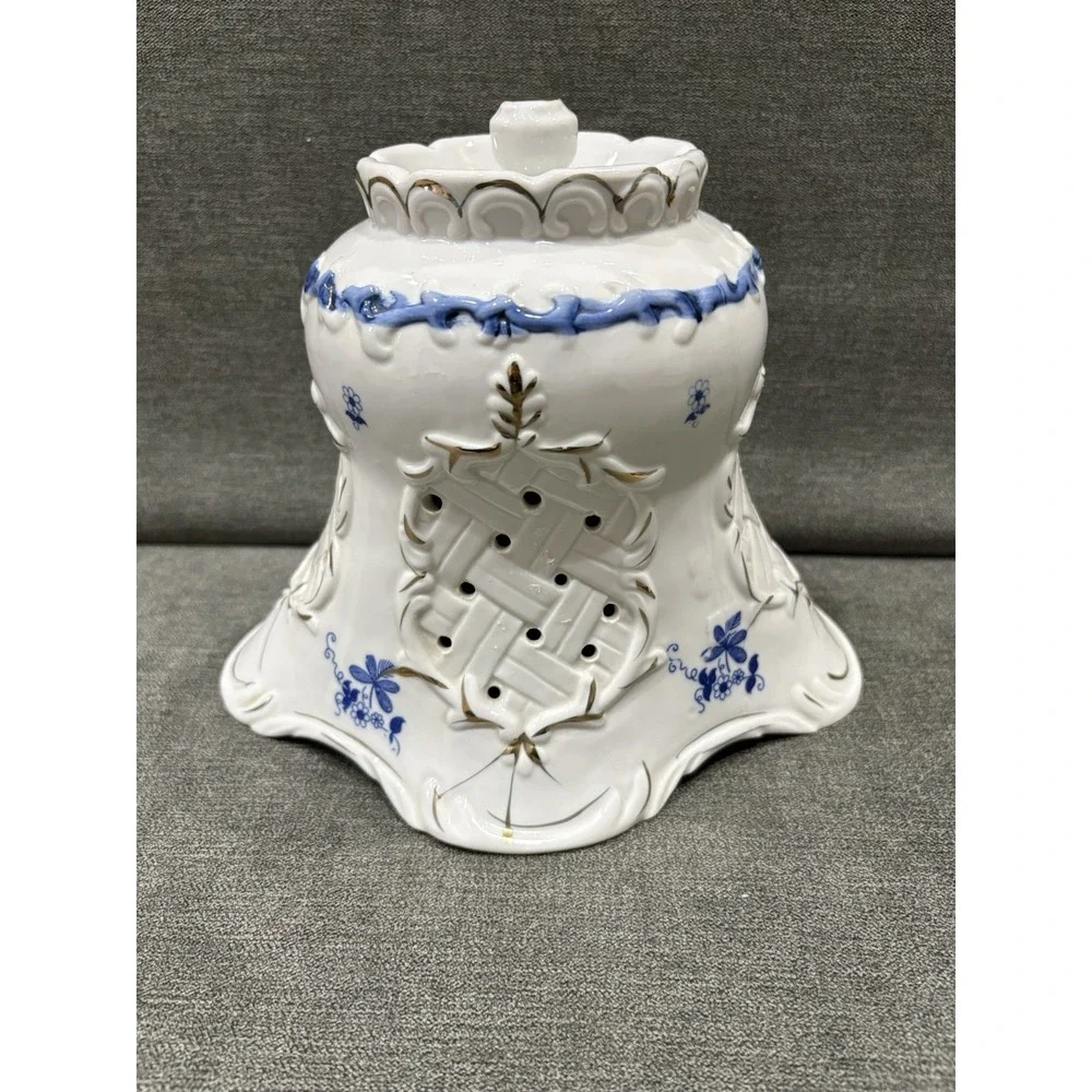 Lampshade Replacement Georgian/Colonial Revival Blue White‎ Courting Couple 7.5